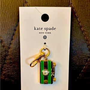 NWT Kate Spade x Target Camera Bag Charm in Green and Gold hues
